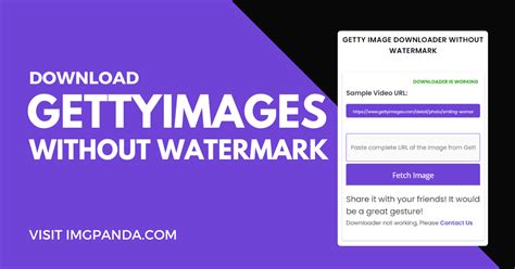 how to get photos from getty images without watermark